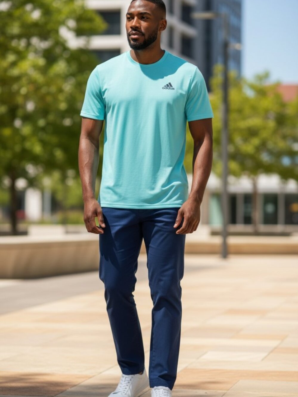 Mens Adidas AreoReady Easy Green Short Sleeve T-Shirt (US-XL) NWT